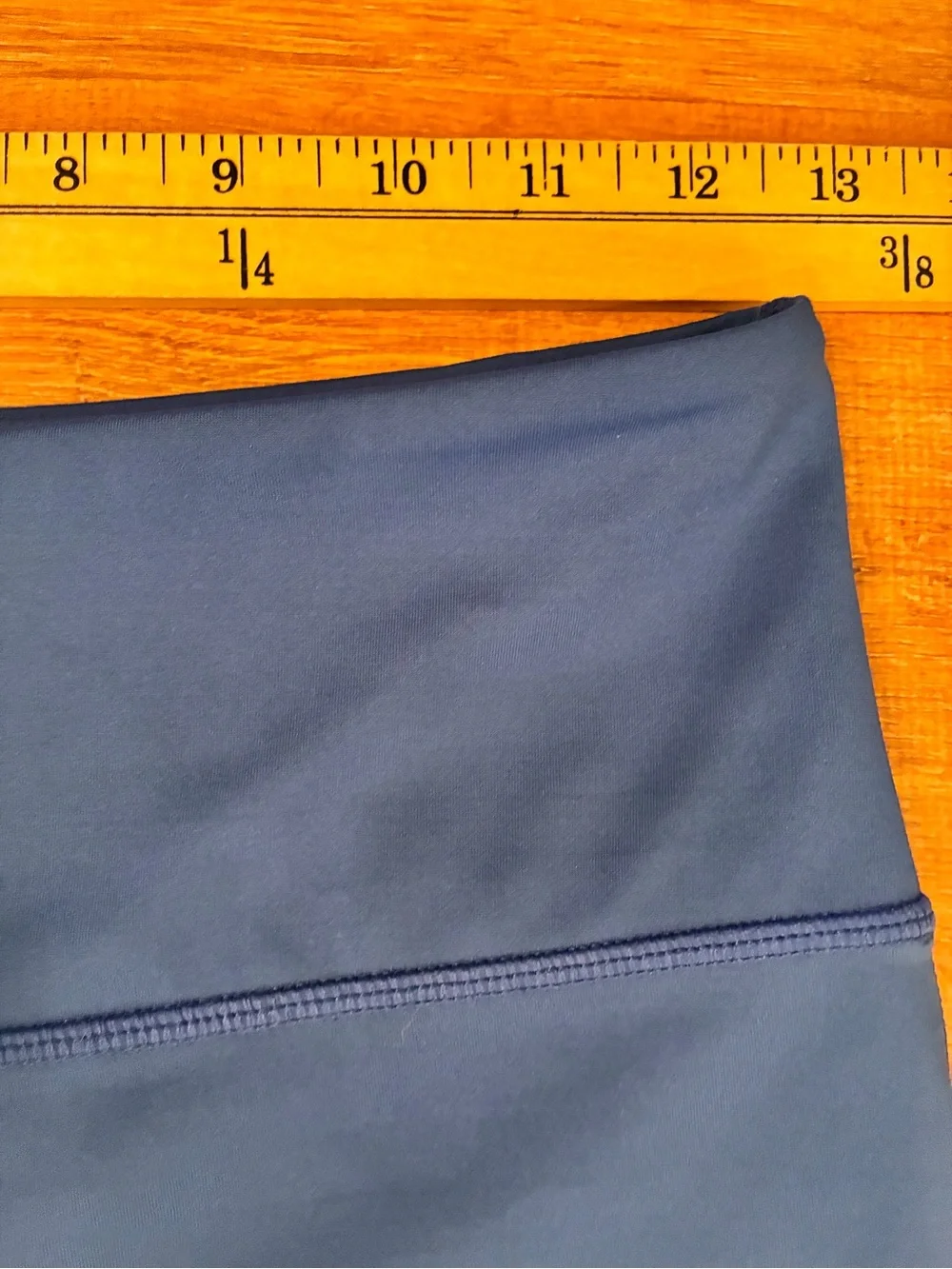 ZYIA Neon Orange Curve Pocket Light n Tight Hi-Rise 7/8 24” Sz 6-8 Royal Blue